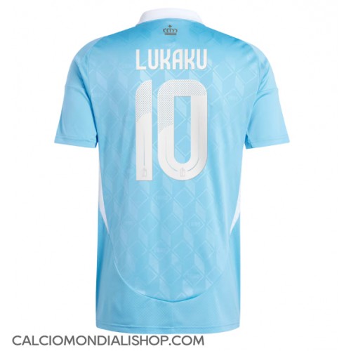 Maglie da calcio Belgio Romelu Lukaku #10 Seconda Maglia Europei 2024 Manica Corta